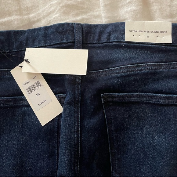 Size 28 7 FOR ALL MANKIND / / ULTRA HIGH RISE SKINNY BOOT - Picture 2 of 6